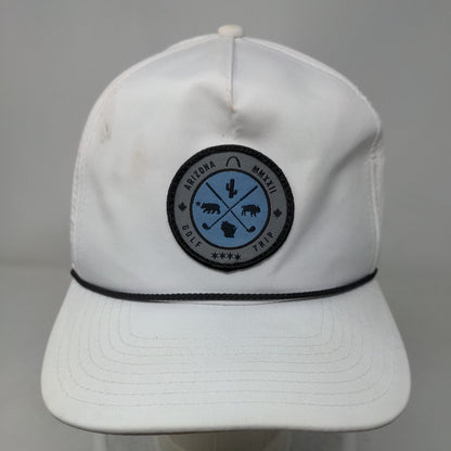Imperial Arizona Golf Trip MMXXII Patch Snapback Rope Hat White OSFA