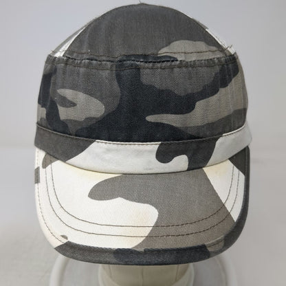 hg Army Cap Gray Black White One Size Urban Camo Strapback Adjustable Hat