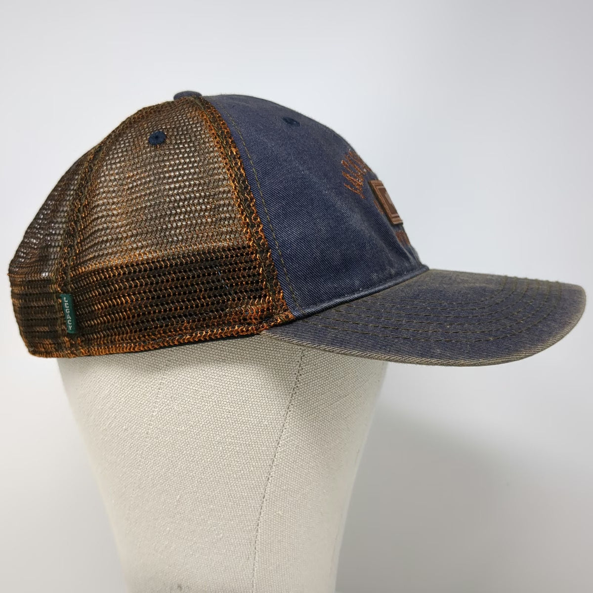 Legacy Trucker Hat Blue One Size Jackson Hole Wyoming Buffalo Patch Snapback