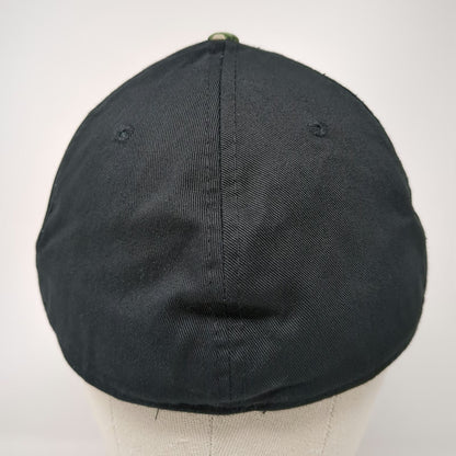 DC Comics Batman Baseball Cap Black XL Fitted Camo Logo Graphic Flat Brim Hat
