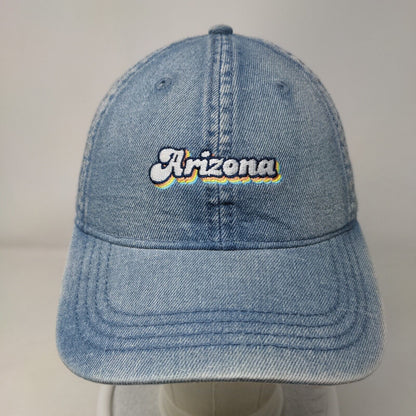 Arizona Slideback Hat Blue OSFM Adjustable Embroidered 6 Panel Home Free