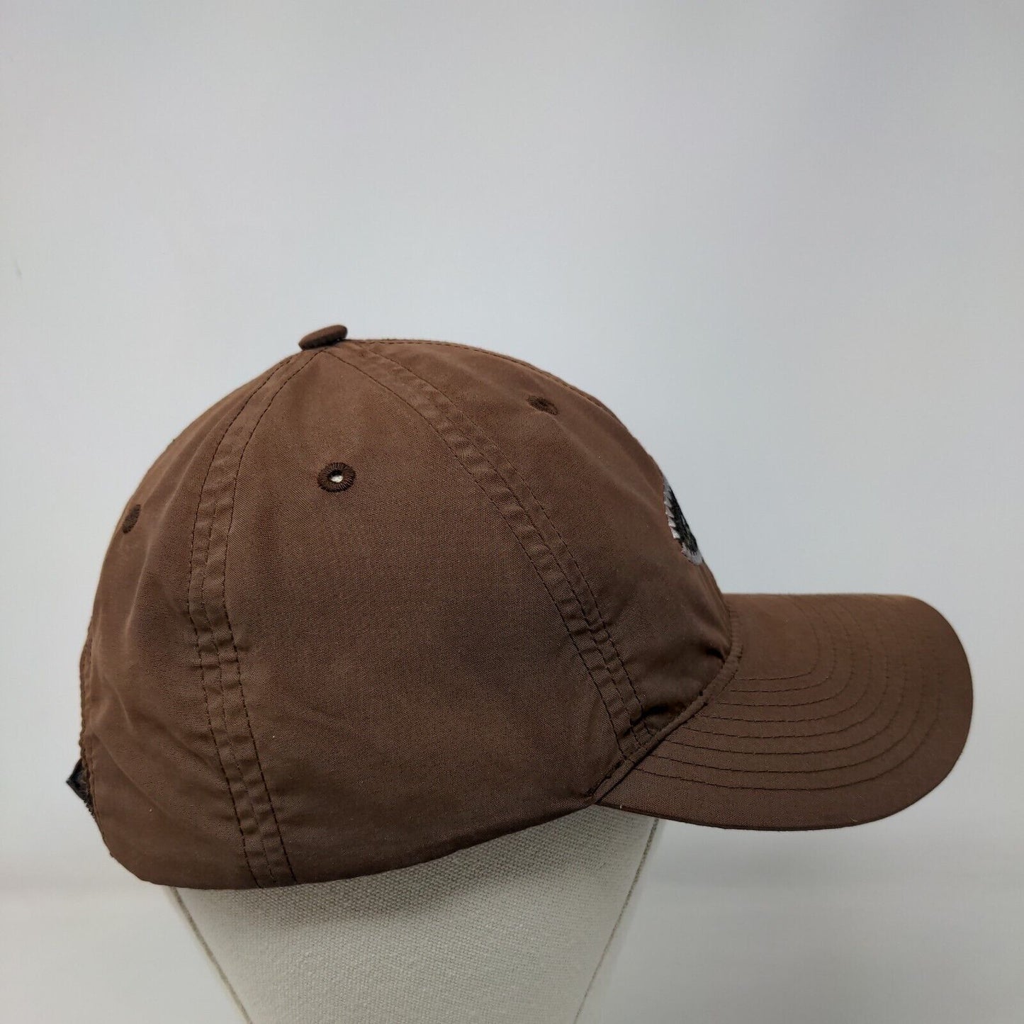 Greg Norman Strapback Hat Brown OSFA Adjustable Embroidered 6 Panel Polyester
