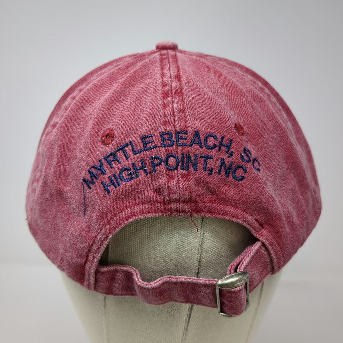 HeadShot Baseball Cap Red One Size Slideback Liberty Steakhouse Brewery Hat SC