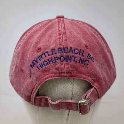 HeadShot Baseball Cap Red One Size Slideback Liberty Steakhouse Brewery Hat SC