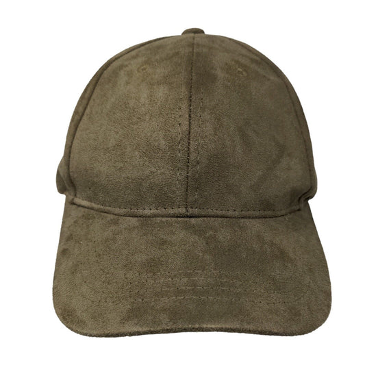 Unbranded Men's Strapback Hat Brown Adjustable Vent Holes Blank