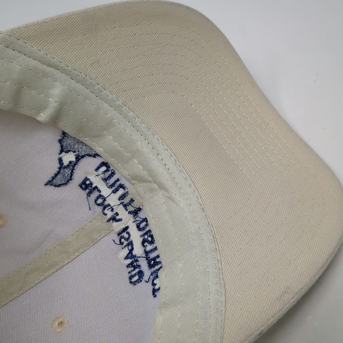 Hit Baseball Cap Beige One Size Block Island Utility District Strapback Hat