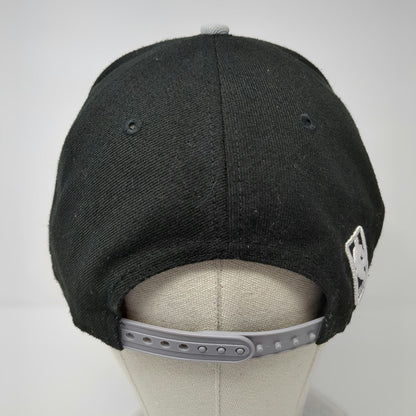 New Era San Antonio Spurs NBA Snapback Hat Black Gray One Size Flat Brim OSFM