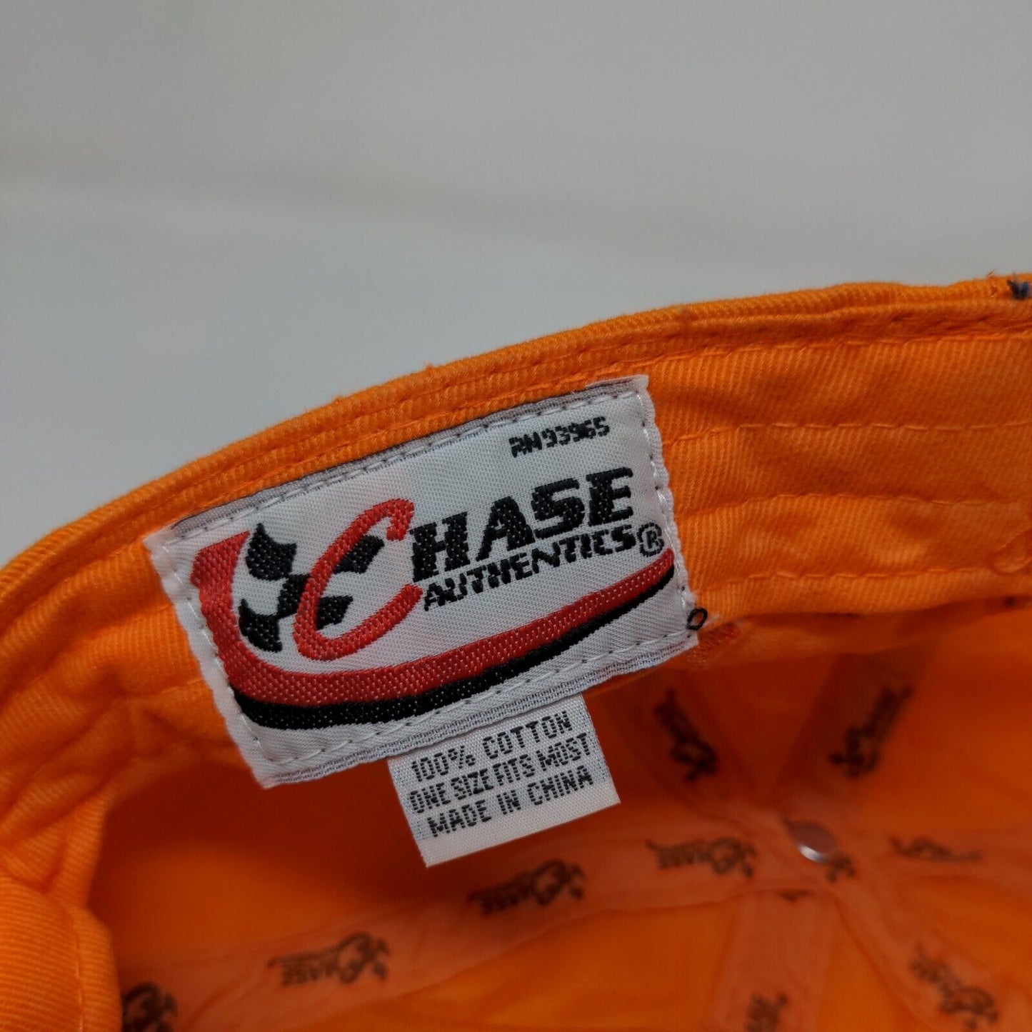 Chase Authentics Mens Slideback Hat Orange OSFM Embroidered Tony Stewart #20