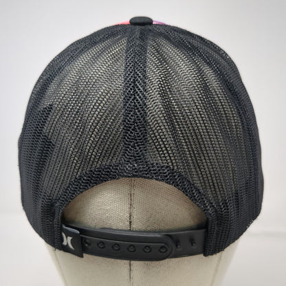 Hurley Matsumoto Shave Ice Surf Tie Dye Trucker Hat One Size Black Mesh Snapback