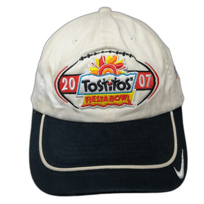 Nike Boise State Broncos NCAA 2007 Fiesta Bowl White OSFM Cap Hat BCS Football