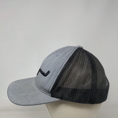 Kimes Ranch Snapback Trucker Hat Gray Embroidered Mesh Back The Classics Yupoong