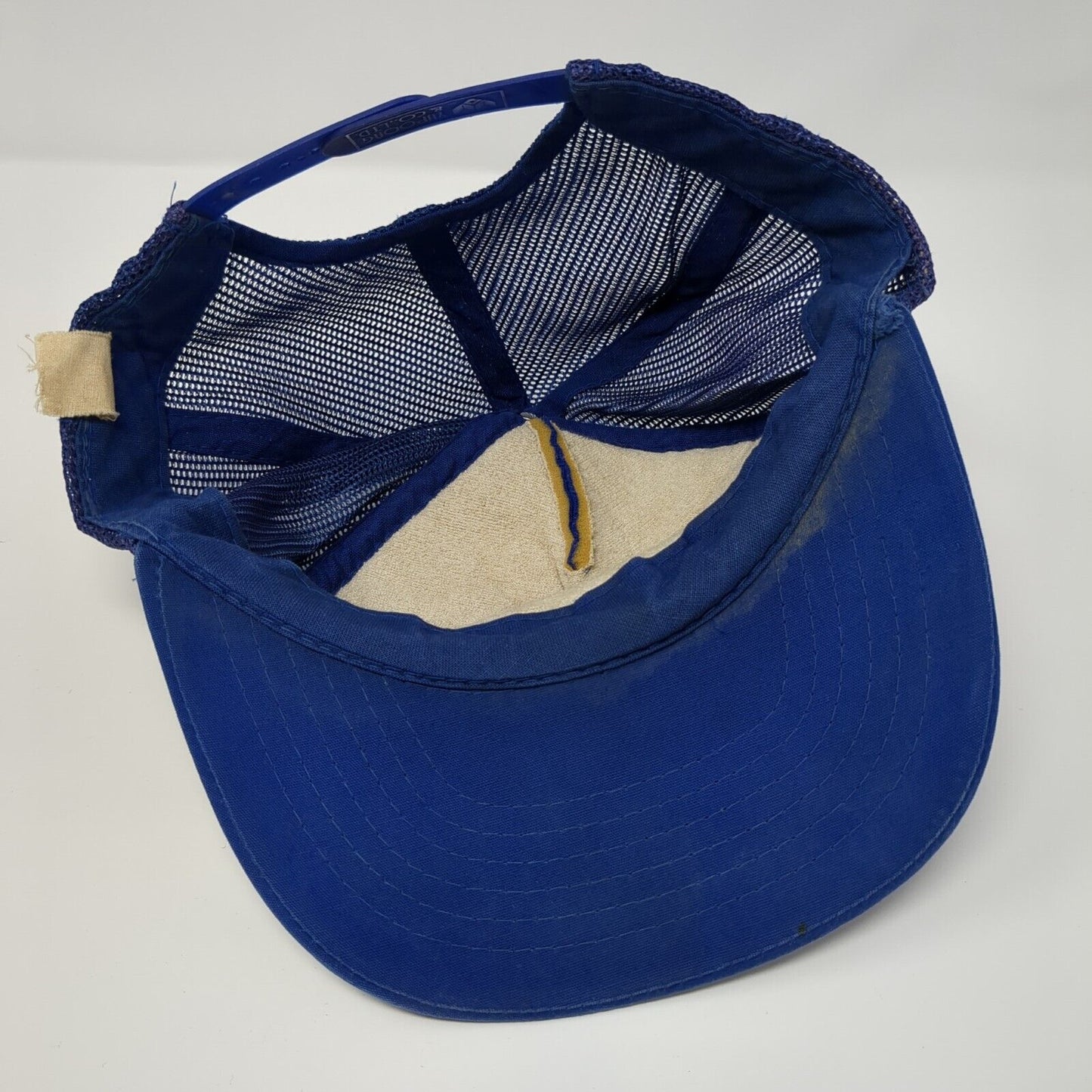 Paint & Spray Snapback Trucker Hat Blue OSFA Mesh Back Adjustable