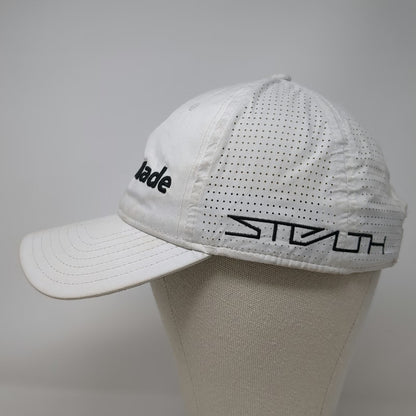 TaylorMade White Baseball Cap One Size Stealth TP5 Perforated Slideback Hat