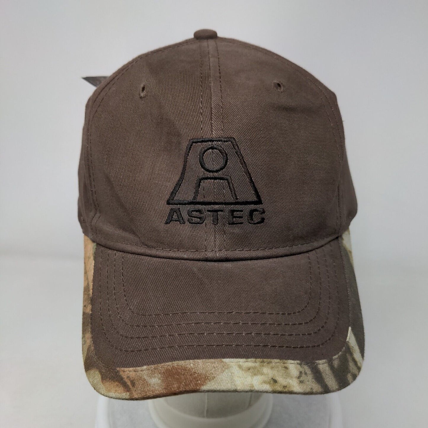 Astec Slideback Hat Brown OSFA Embroidered Advantage Timber W/Tags