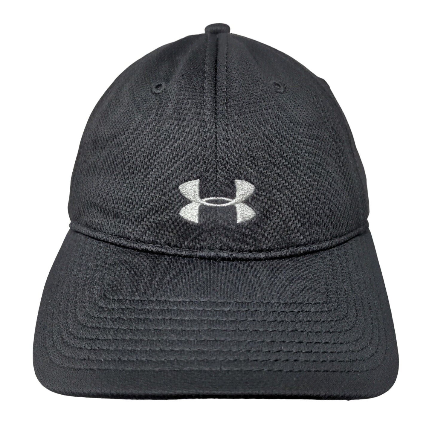 Under Armour Strapback Hat Black One Size Embroidered Logo Adjustable