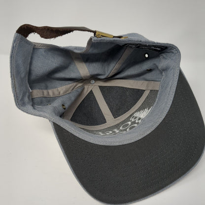 Boise Roots Real Estate Slideback Hat Gray One Size Leather Strap