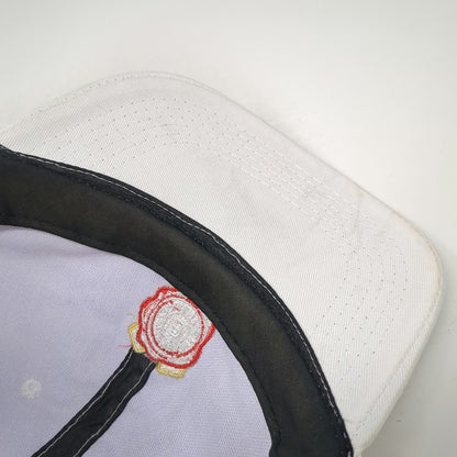 Jim Beam Baseball Cap White One Size Slideback Whiskey Logo Cotton Bourbon Hat