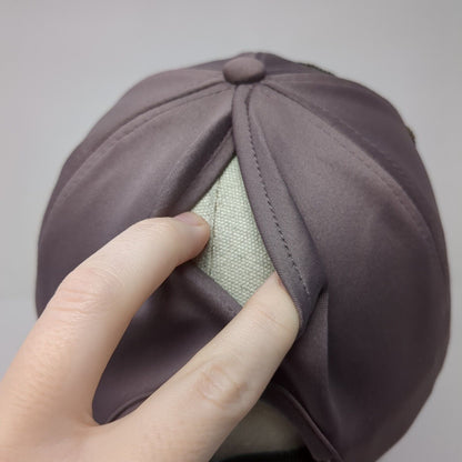 Bride Bling Slideback Ponyback Hat Purple OSFM Adjustable Embroidered 6 Panel