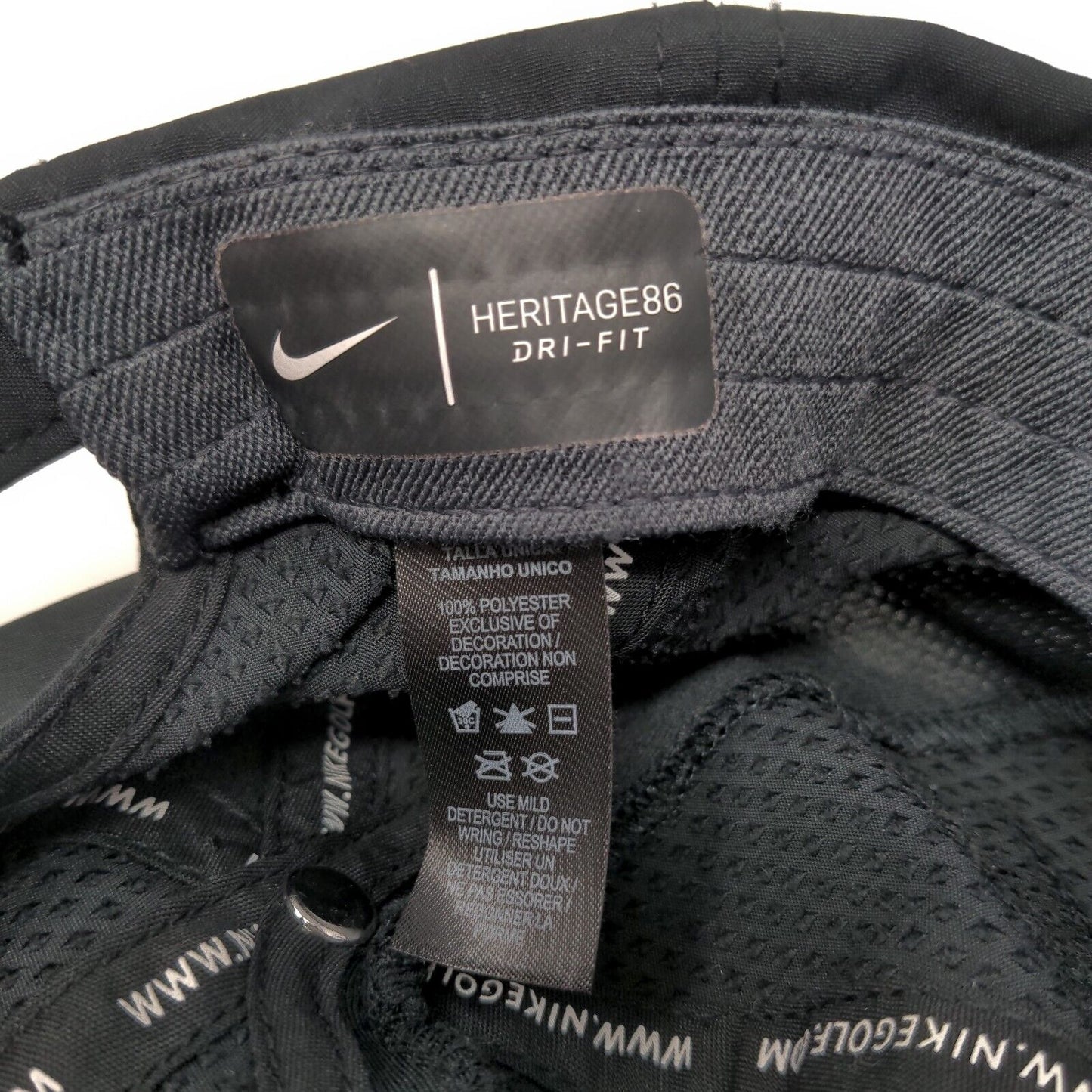Century Link Strapback Hat Black OSFA Adjustable Embroidered Heritage86 Nike