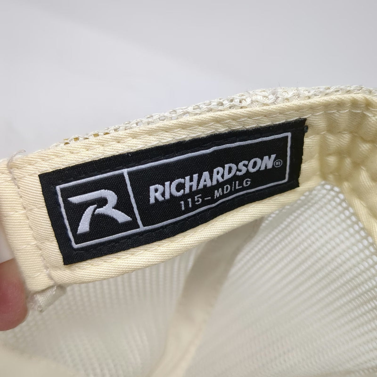 Richardson Trucker Hat Blue White Red L Mesh Back Snapback Forteko Logo Cap