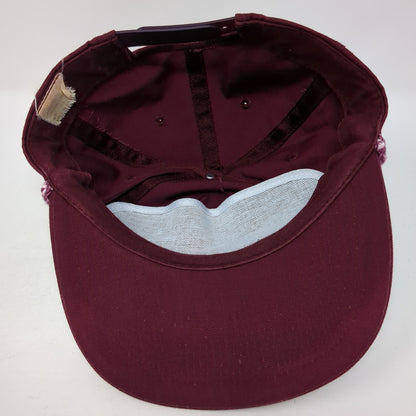Idaho Steel The Gem Line Snapback Cap Red One Size Adjustable 6 Panel Rope