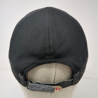 Hind Baseball Cap Black One Size Mesh Side Panels Snakeskin Trim Running Hat