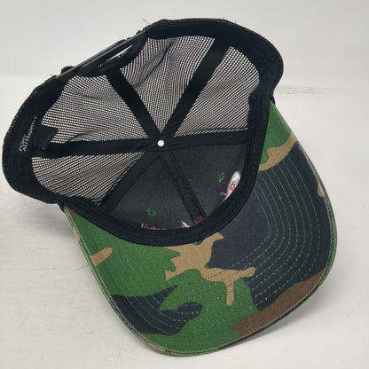 Port Authority United Steel Supply Trucker Hat Green Camo One Size Snapback Mesh
