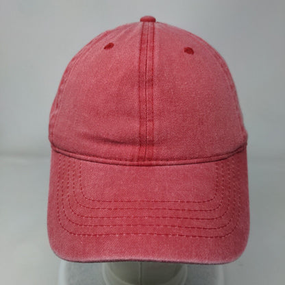 Unbranded Strapback Hat Red Rover OSFM Solid Blank Adjustable 6 Panel