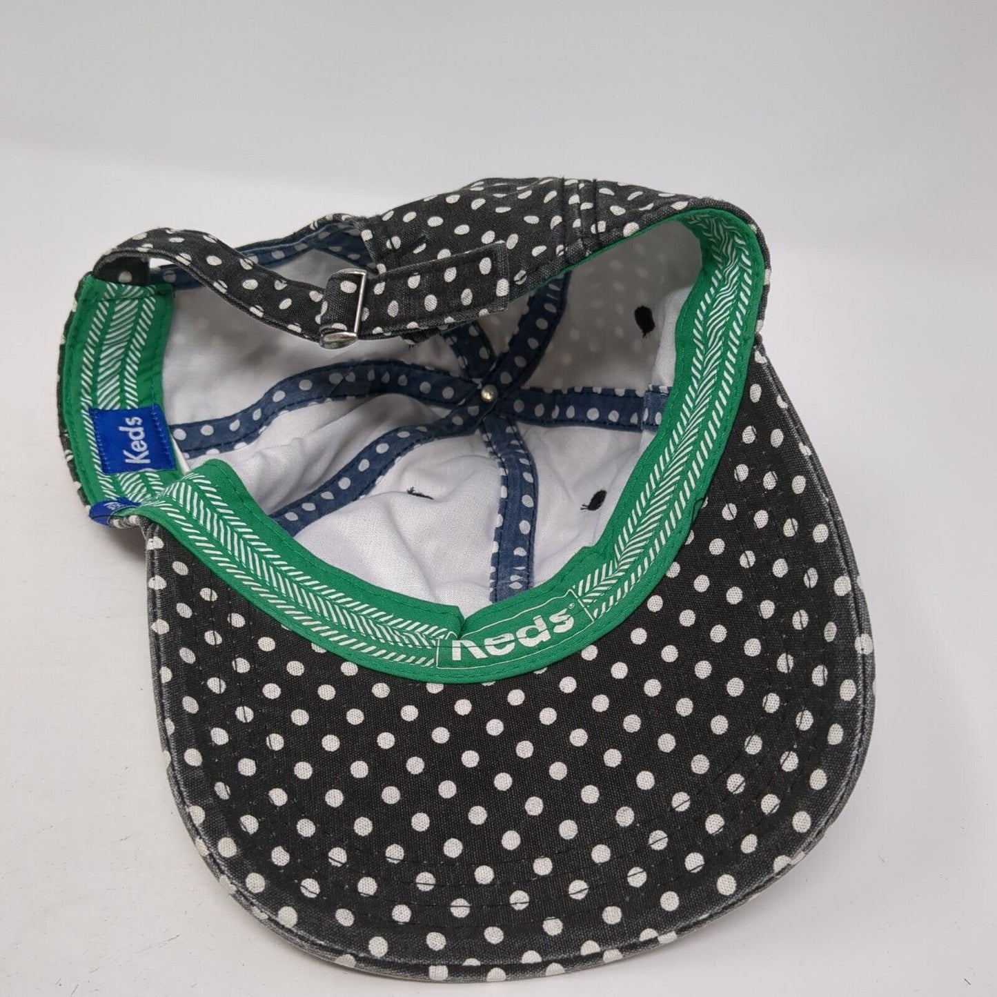 Keds Slideback Baseball Cap Multicolor One Size Adjustable Polka Dot 6 Panel