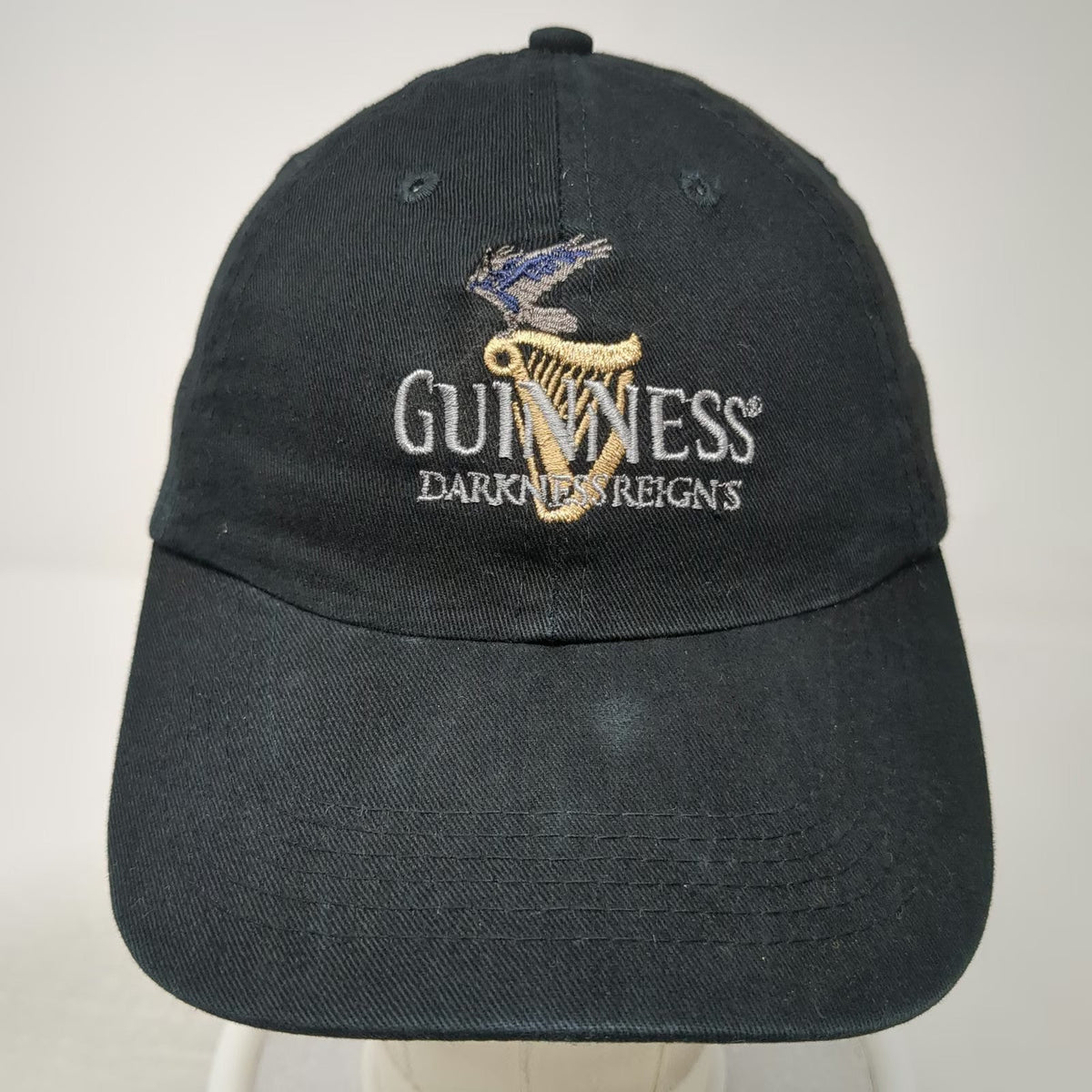 Harriton Guinness Beer Darkness Reigns Black One Size Baseball Cap Hat Strapback