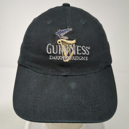 Harriton Guinness Beer Darkness Reigns Black One Size Baseball Cap Hat Strapback