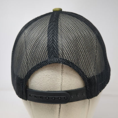 Trucker Hat Green Camo One Size Working on Dying Power Lines Graphic Mesh Back