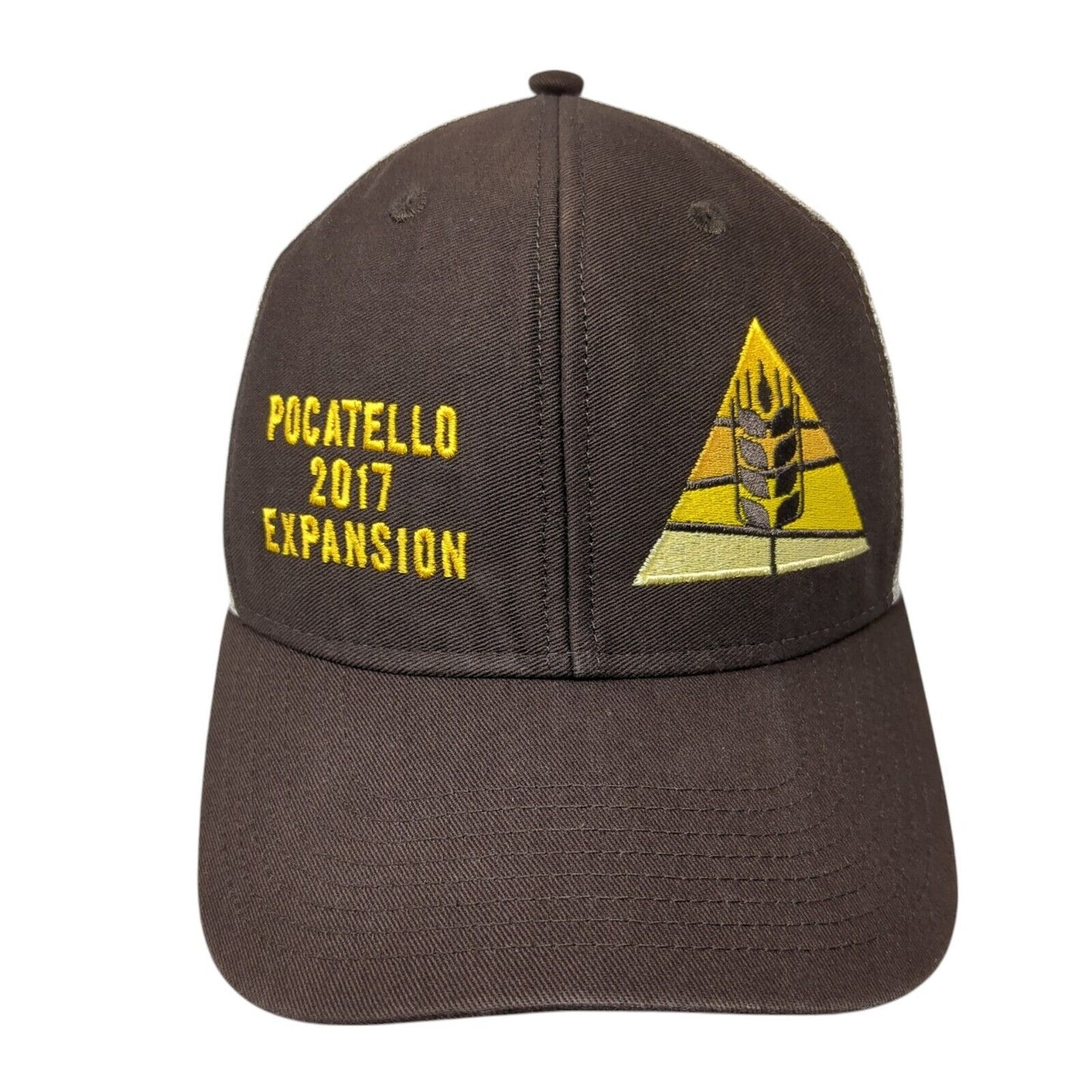 Pocatello 2017 Expansion Strapback Trucker Hat Brown One Size Mesh Back