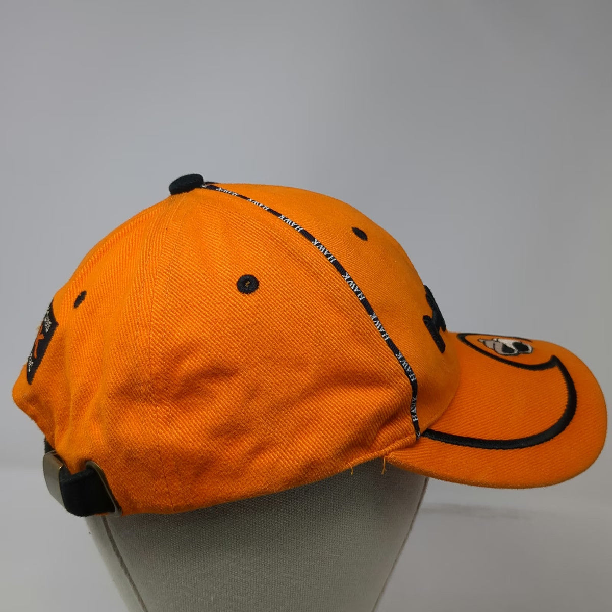 Hawk Baseball Cap Orange One Size Skateboarding Apparel Systems Logo Bird Hat