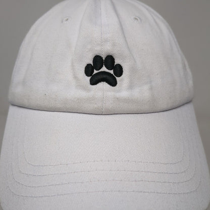 Pawz Slideback Hat White One Size Adjustable Embroidered 6 Panel