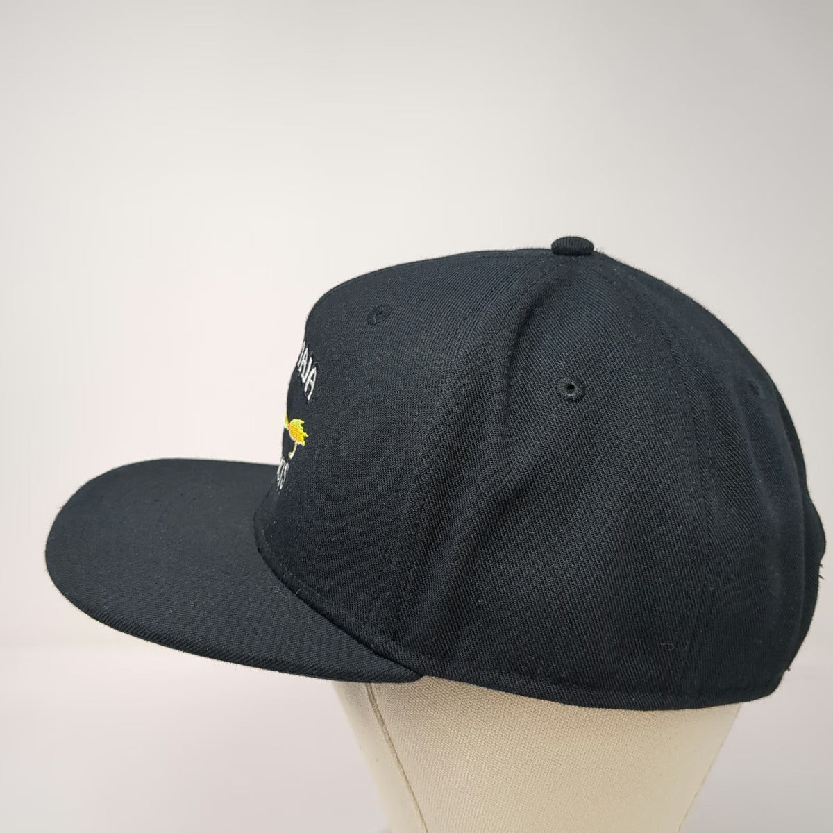 Outdoor Cap Snapback Black One Size Hat Tony Maja Products Fishing Flat Brim