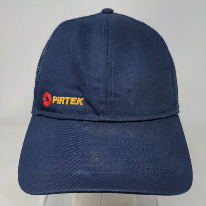 Pirtek Snapback Mesh Back Trucker Hat Blue One Size Embroidered Cap America