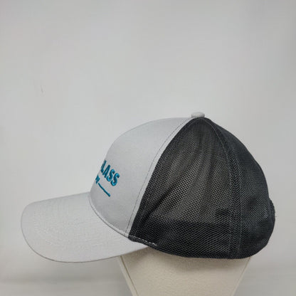 Polyglass Mapei Strapback Mesh Back Trucker Hat Gray One Size Continental