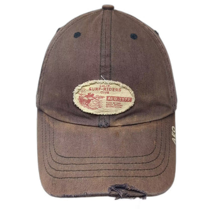 American Eagle Blue Size M Distressed Surf-Riders Club AEO Hat Vintage Y2K