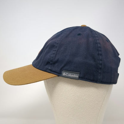 Columbia Baseball Cap Blue One Size Mountain Patch Adjustable Two Tone Hat