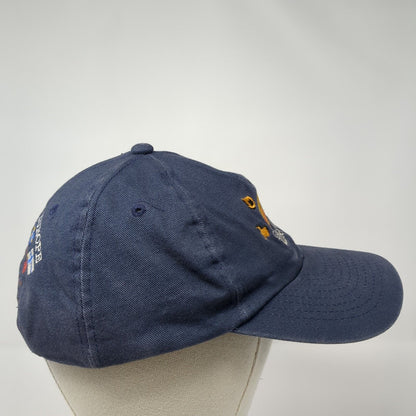 Good Morning America Passport To Europe Snapback Hat Blue OS Patriotic Mohr's