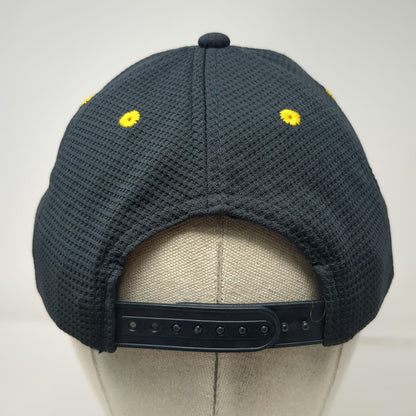 McDonald's Snapback Blue Hat One Size Waffle Texture Contrast Piping M Logo