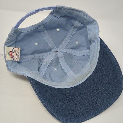 Otto Snapback Hat Blue One Size Adjustable Colorblock Vented Holes 6 Panel Blank