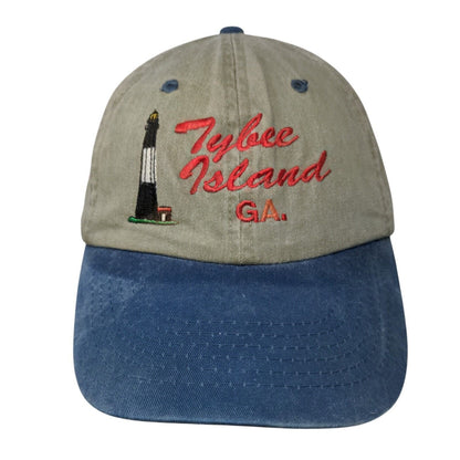 Tybee Island GA Slideback Hat Multicolor OSFA Adjustable Embroidered 6 Panel