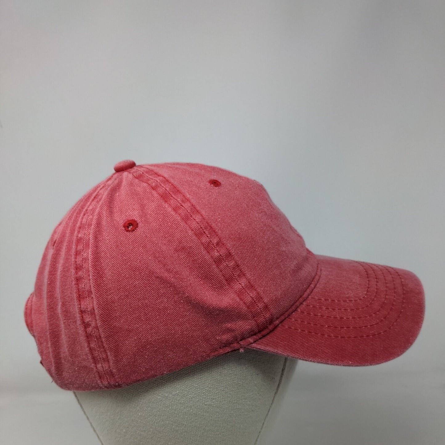 Unbranded Strapback Hat Red Rover OSFM Solid Blank Adjustable 6 Panel