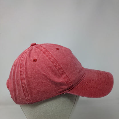 Unbranded Strapback Hat Red Rover OSFM Solid Blank Adjustable 6 Panel