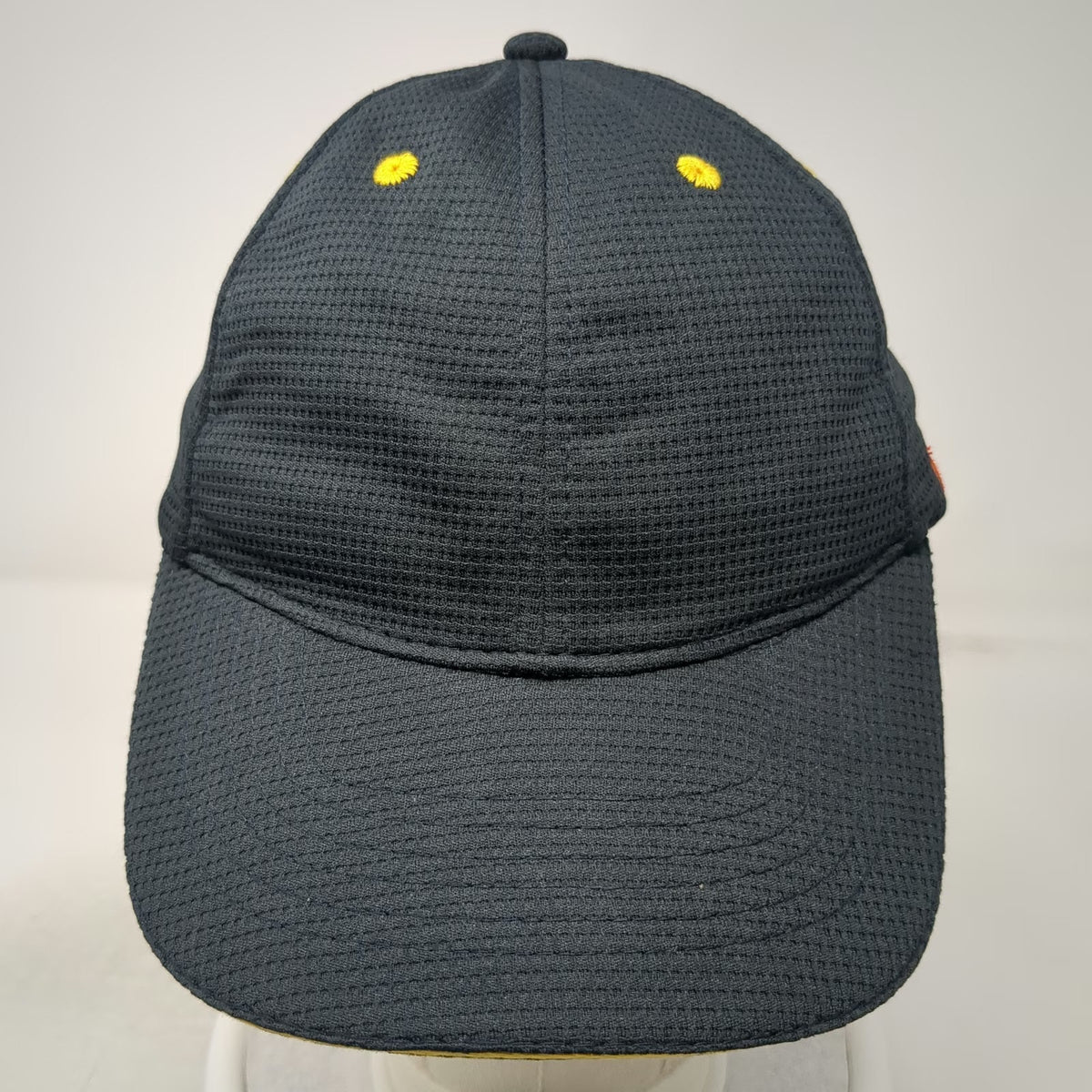 McDonald's Snapback Blue Hat One Size Waffle Texture Contrast Piping M Logo