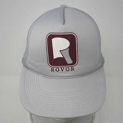 Rovor Snapback Trucker Hat Gray One Size Adjustable 6 Panel Mesh Back