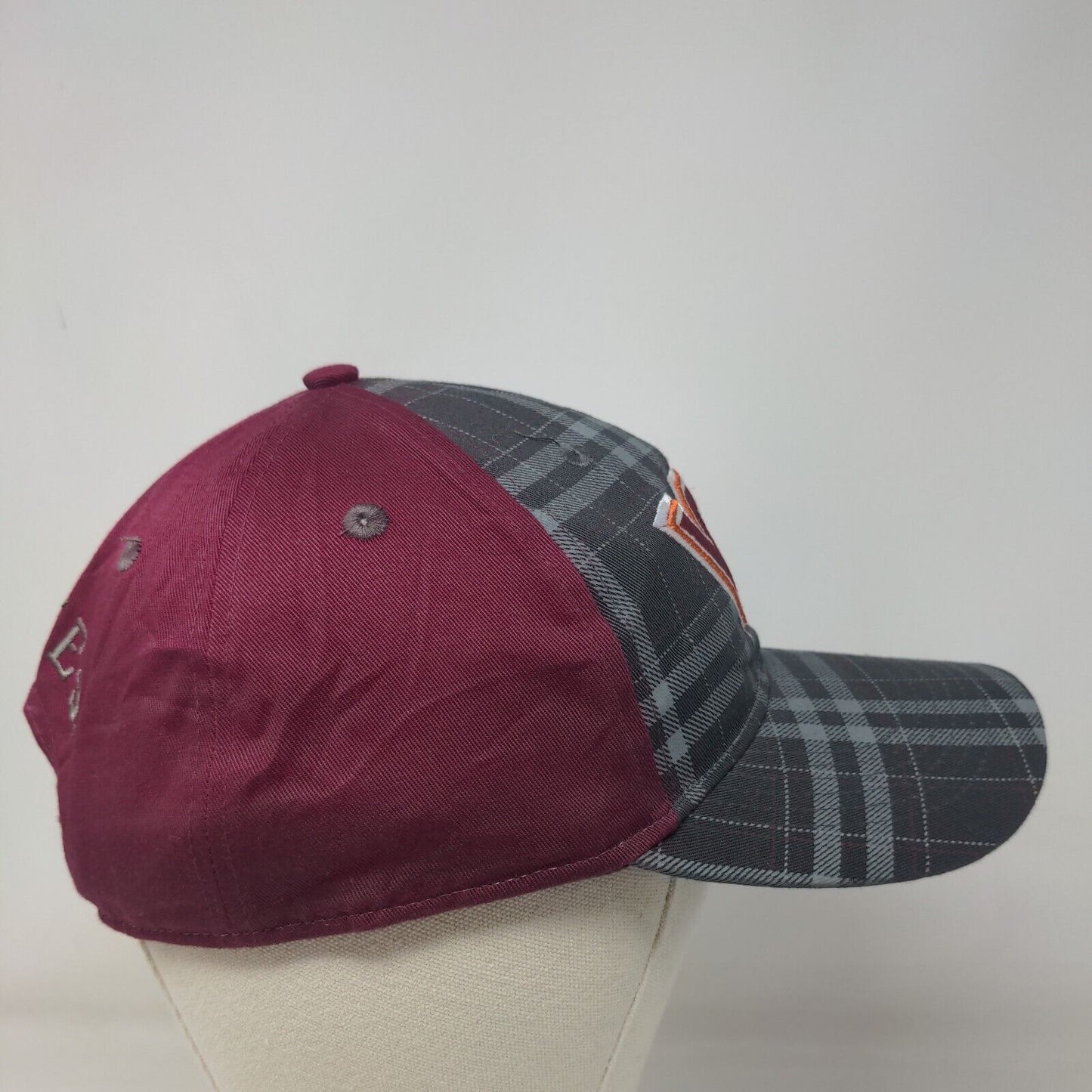 NCAA Men's Slideback Hat Multicolor Embroidered Virginia Tech VT Hokies Logo