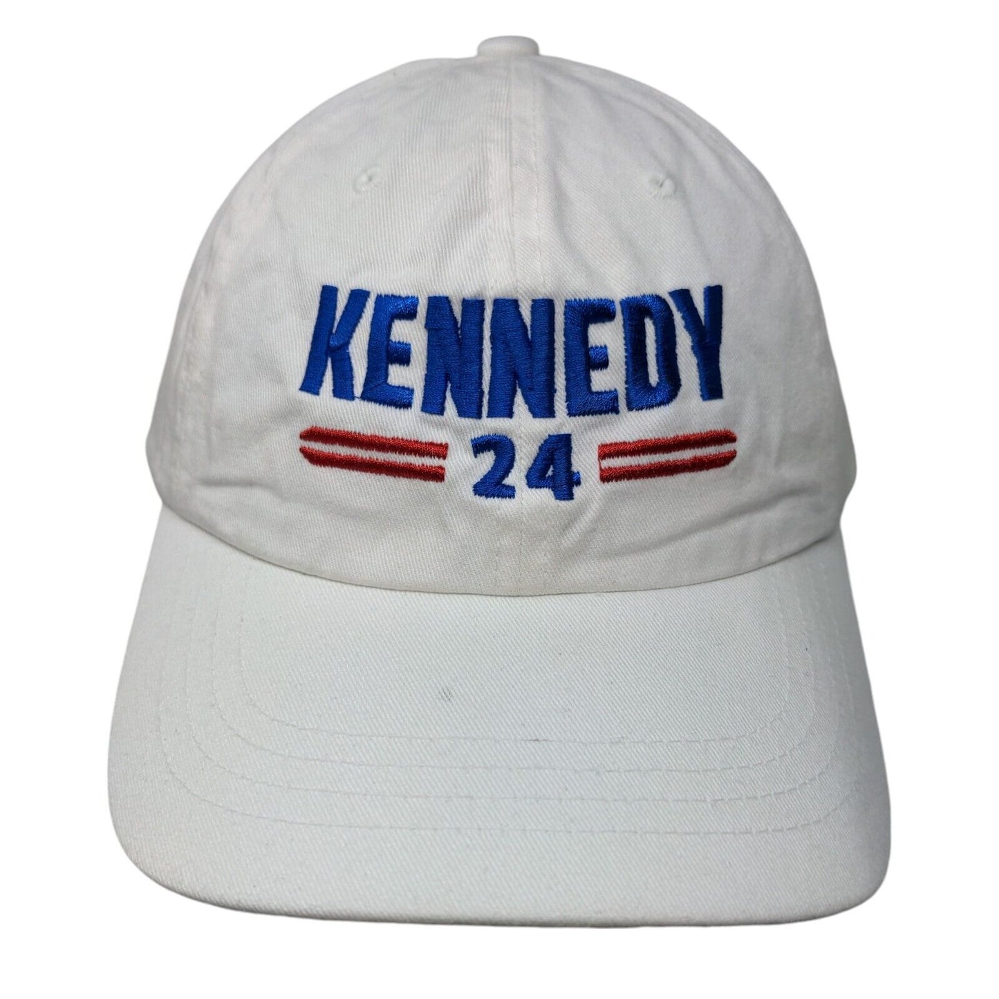 Kennedy 24 Slideback Hat White One Size Embroidered The Classics Yupoong